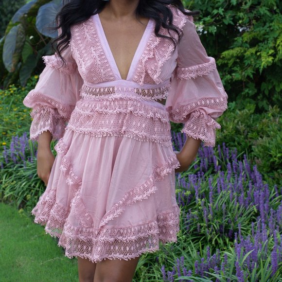 Catcha Breeze Dress (Pink) - Picture 1 of 2